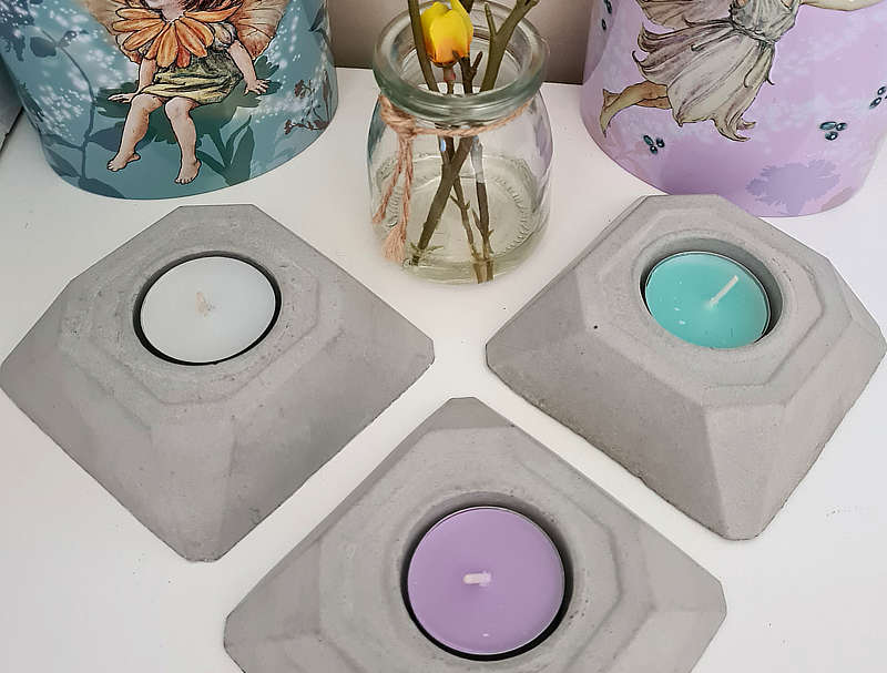 Photo of Concrete Candle Holder.